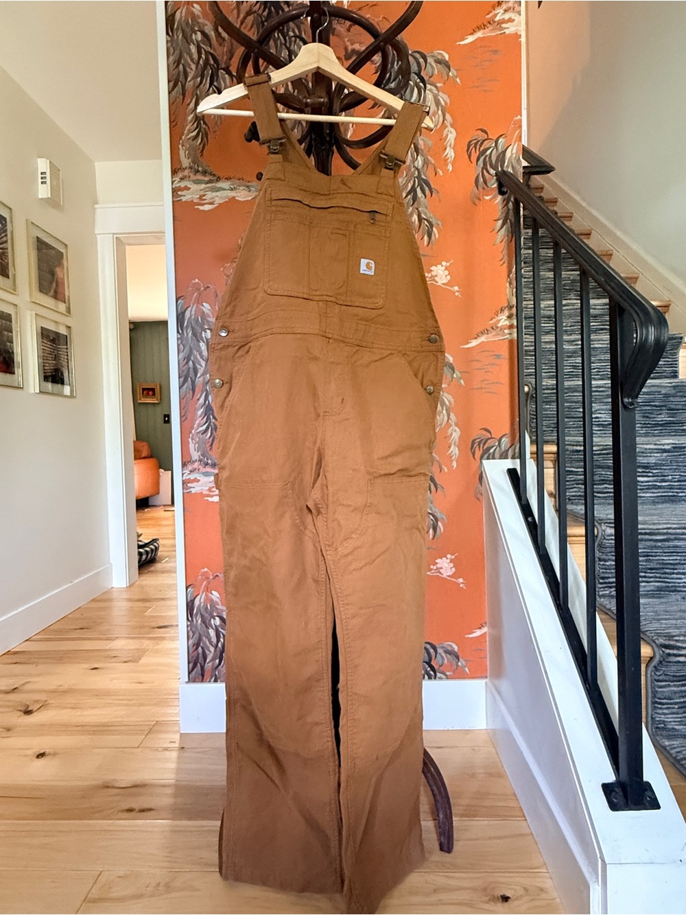 Carhartt Brown Duck Cotton Work Overalls